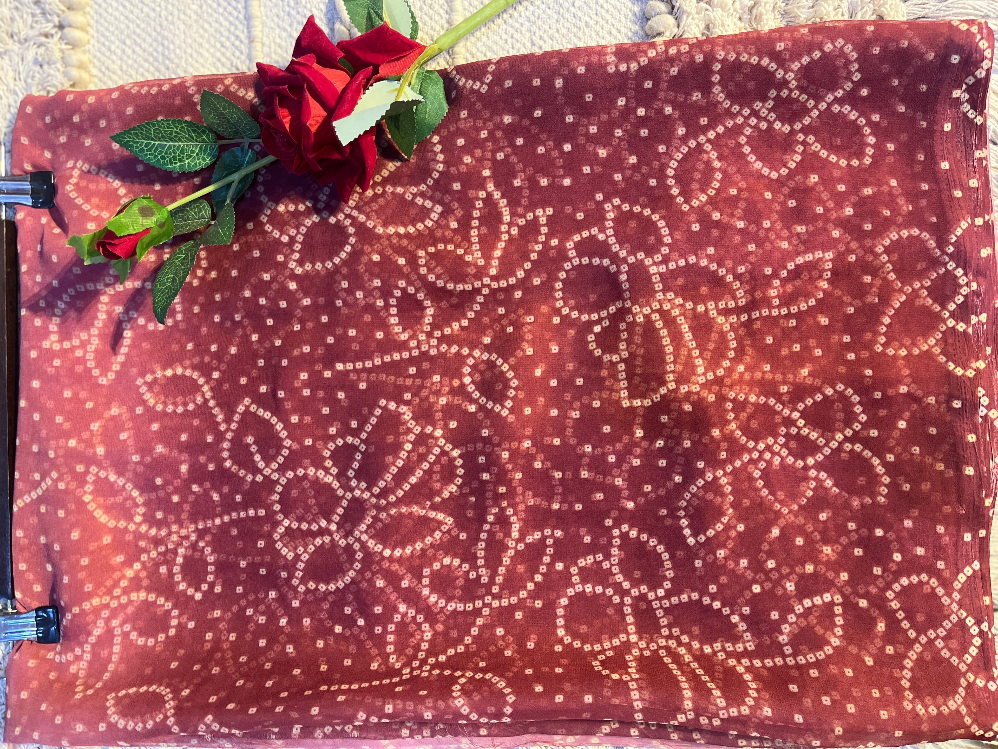 👑 The Moh Luxe Drape – Rust Brown Edition