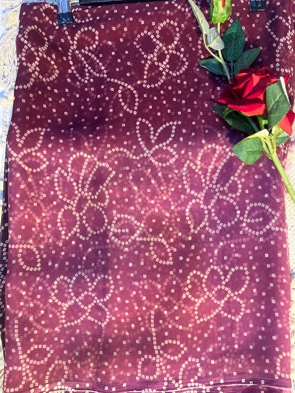 👑 The Moh Luxe Drape – Wine Purple Edition