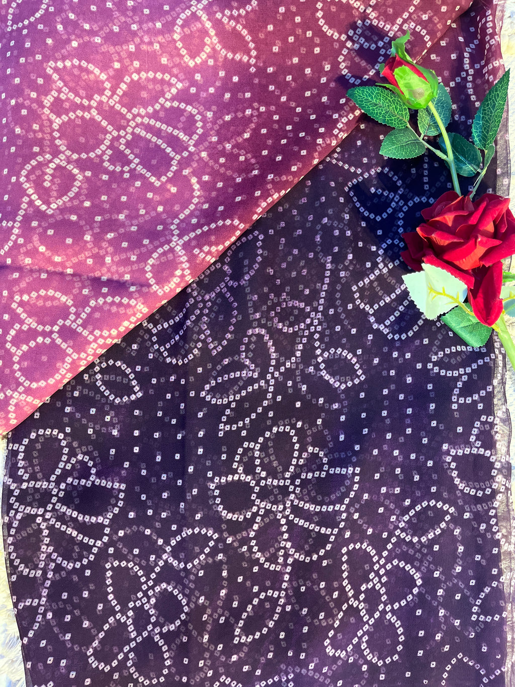 👑 The Moh Luxe Drape – Wine Purple Edition