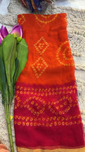Bandhani viscos saree