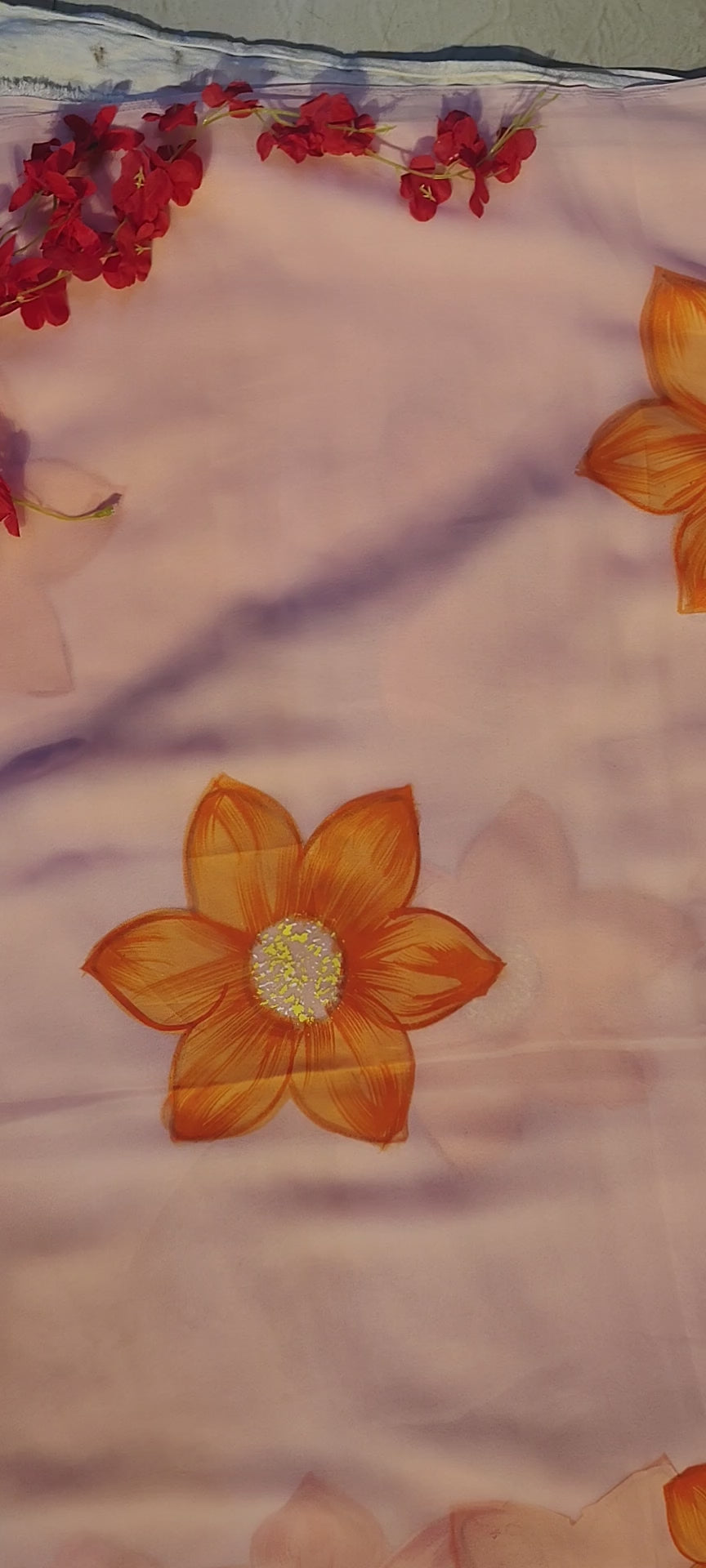 🌺Brush Paint saree